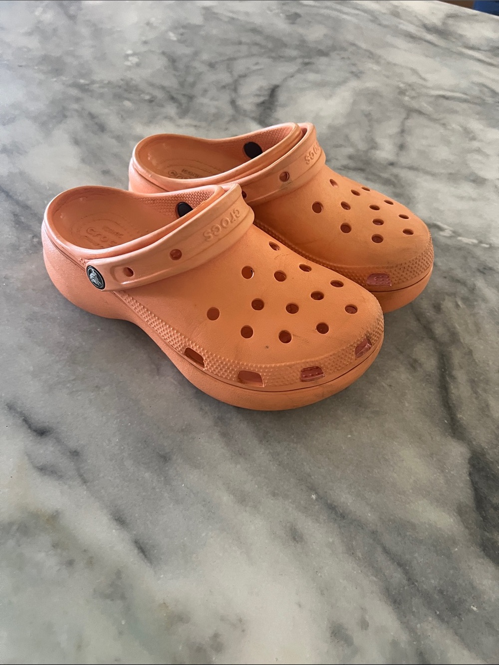 CROCS Platform Classic Clog — Coral Orange